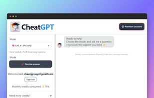 CheatGPT screenshot 2
