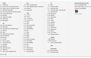 CheatSheet screenshot 1