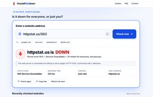 CheckIfSiteDown screenshot 2