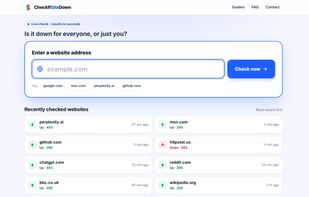 CheckIfSiteDown screenshot 3