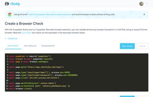 Checkly screenshot 2