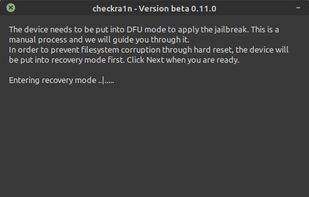 checkra1n screenshot 2