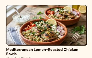 A recipe page with the Fridge Receipt visible (USED / SKIPPED / BUY) next to the dish photo