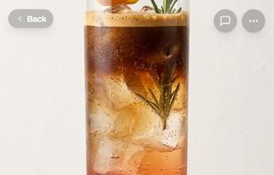 Mobile version. Generated drink screen
