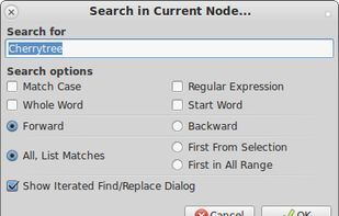 CherryTree screenshot 2