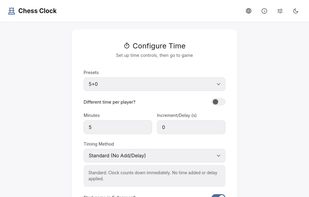 Chess Clock screenshot 1