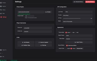 settings tab
