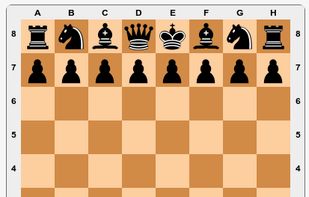 Opening board, whites perspective.