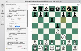Play against an engine with a clock, then save the game to your library.
