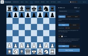 Train against a computer that mirrors how real people play your openings. Each move is weighted by how often it appears in the Lichess masters database or at any rating bracket. If a move shows up in 40% of games, the computer plays it 40% of the time. When a session ends, review the game to spot gaps and build on your repertoire.