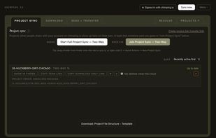 chimping.io project sync