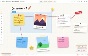 Board editor in light mode: zones group related notes.