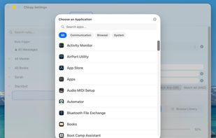 Choose any app
