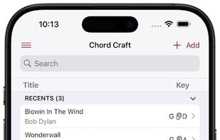 Add to your library of songs