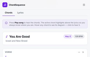 ChordSequence screenshot 2