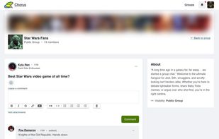 Viewing a post and comments