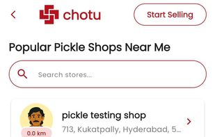 chotu buyer application inteface