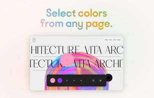 Select colors from any page.