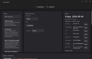 Chrono Mock screenshot 1