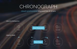 Chronograph.io screenshot 1