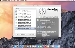 Manage all of your Synchronizer and Container documents in the Document Organizer.