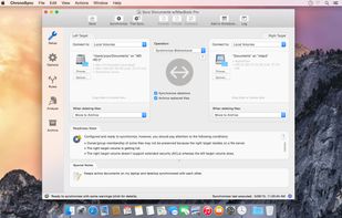 ChronoSync Setup panel.