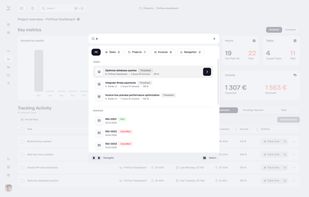 Global search across tasks, projects, invoices, and app navigation. Find anything instantly without switching between views.