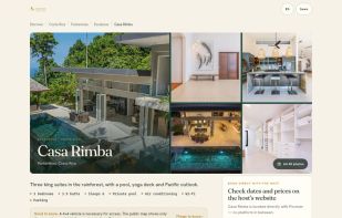 Chucho Discover: public property page with host-approved information and direct booking links.