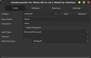 Chunk Launcher screenshot 1