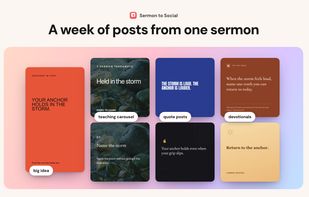 Sermon to Social: a week of posts from one sermon