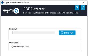 Cigati PDF Extractor screenshot 1