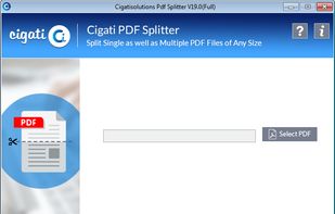 Cigati PDF File Splitter screenshot 1