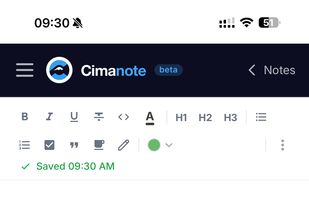 Cimanote screenshot 2