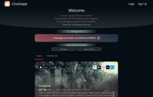 Cineswipe screenshot 1