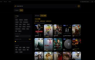 AI Agent search finds similar films — "movies like Her" surfaces Ex Machina, Blade Runner, Finch, Moon, ranked by relevance.