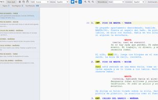 Main page of Screen Writer