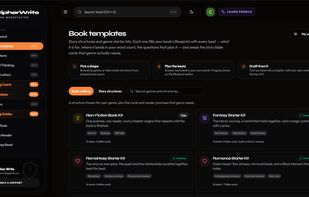 An encrypted reference for everything that isn't the manuscript: characters, locations, timelines, factions and worldbuilding notes. Each entry is encrypted on your device like the chapters are, so the private details of your book — real names in a memoir, an unpublished plot twist — stay unreadable to the service.
