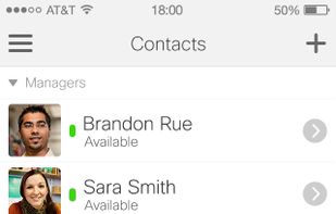 Cisco Jabber screenshot 1