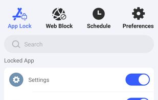 Cisdem AppCrypt for Android - the App Lock tab