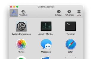 Cisdem AppCrypt for computer - the App Lock tab