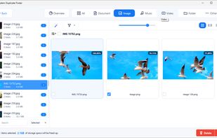 Windows UI: Similar photo groups detected by Meta AI's on-device DINOv2 Small model