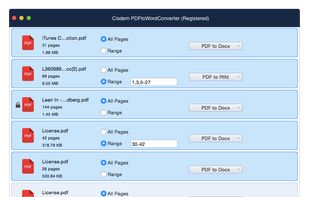 Cisdem PDFtoWordConverter screenshot 1