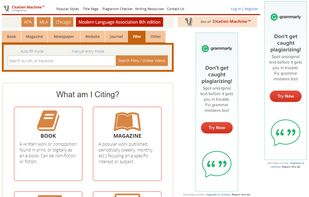 Citation Machine screenshot 2