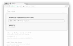 Citationsy screenshot 2