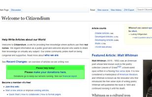 Citizendium screenshot 1