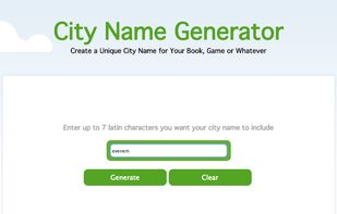City Name Generator