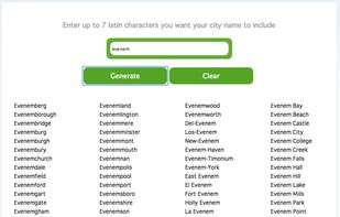 City Name Generator