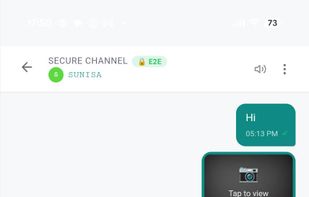 GeoLock message inside a secure channel. The recipient must verify their location and be within the approved geographic area to unlock the content.