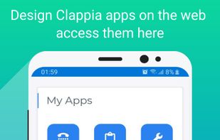Clappia apps created on the web can be pushed instantly to one common mobile app. 