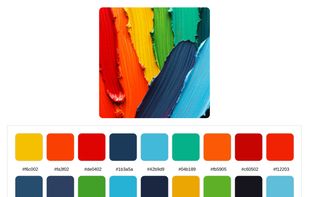 An example of a download of scanned colors and image